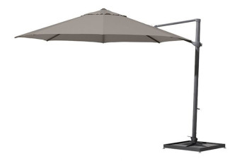  4 Seasons Outdoor | Zweefparasol Siesta Ø 350 cm | Antraciet-Taupe 750253-31